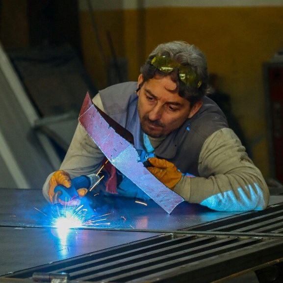 Portrait of Mehmet Gündogdu, Head of Engingeering of Animatra Manufacturing. Dinosaur animatronics production.
